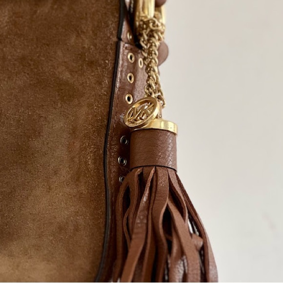 Michael Kors Brown Suede Shoulder Bag - Picture 3 of 3